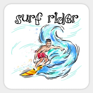 Surf Rider Sticker